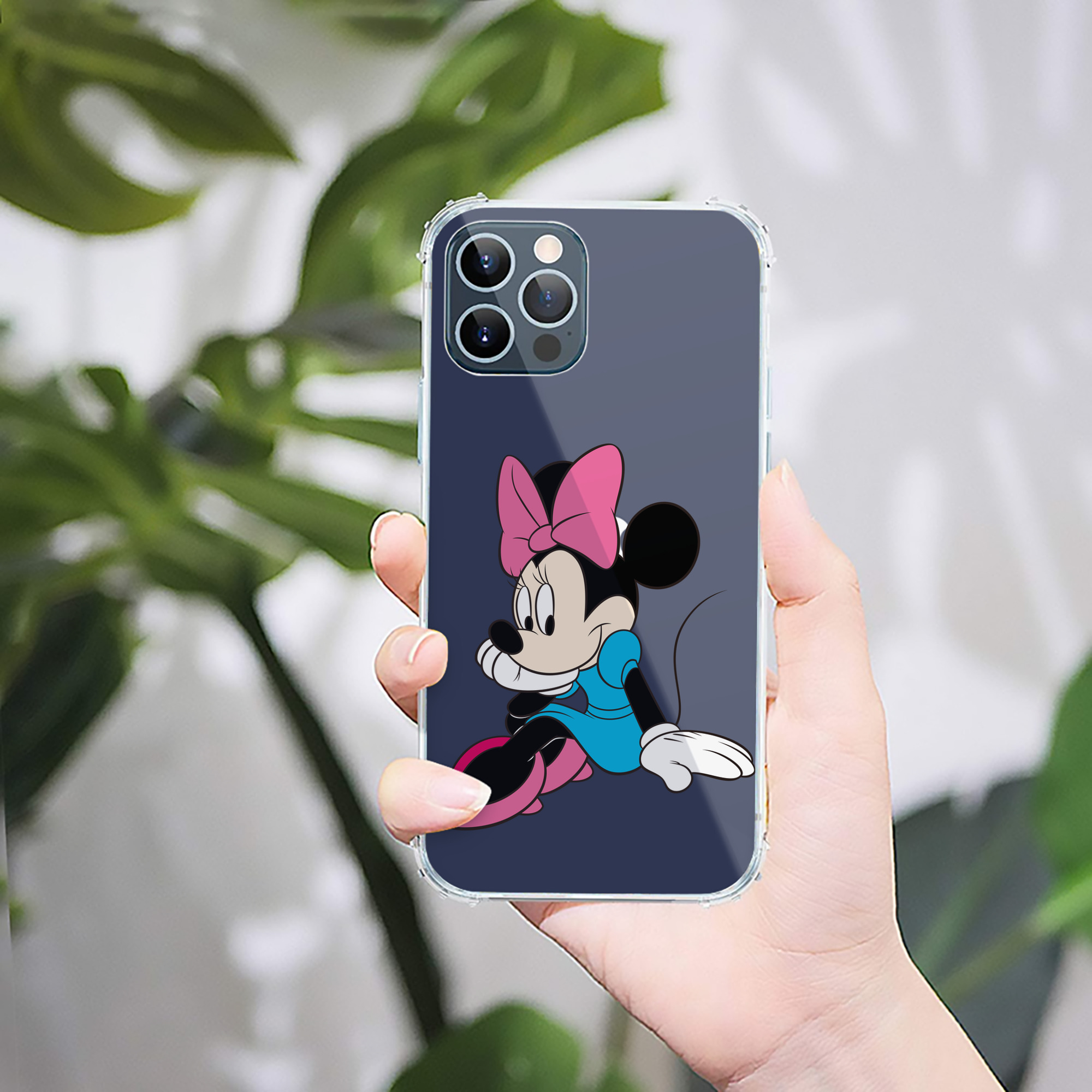 （画像用） ミッキーマウス Mickey Mouse 【iPhone 12シリーズ対応】透明スマホケース（クリアソフトケース）
